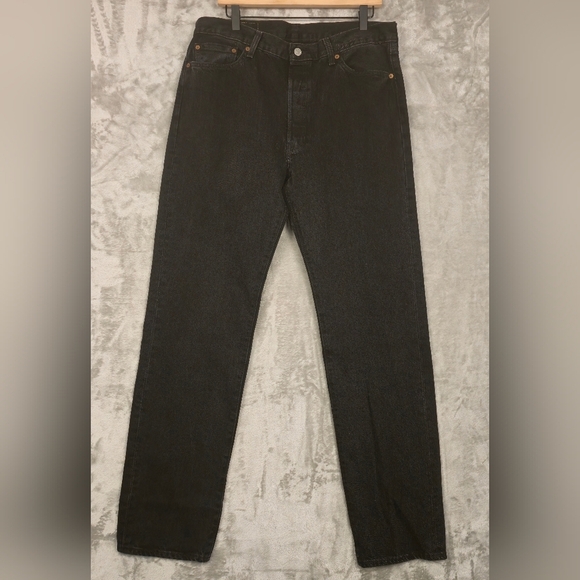 Levi's Other - NWOT Denim Tears + Levi 501 DT Black Straight Leg Jeans Mens 34x34 Button Fly